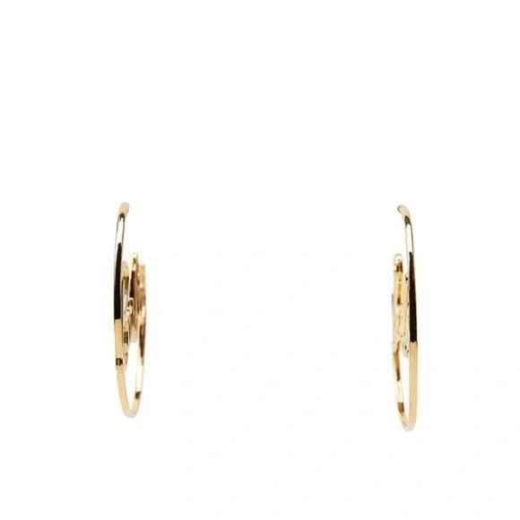 BARBIE™M MATTEL GOLD PLATED HOOP EARRINGS - Picture 2 of 3